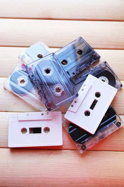 Coleção de fitas de áudio retro — Fotografia de Stock