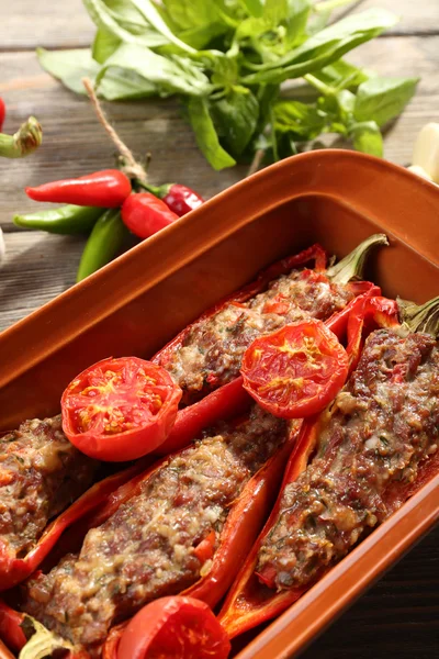 Stuffed pepper with meat — Stock Photo, Image