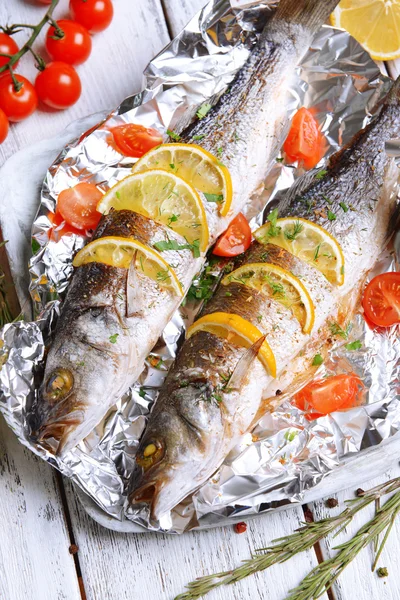 Sabroso pescado al horno — Foto de Stock