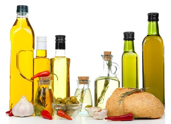 Different sorts of cooking oil — Stock Photo, Image