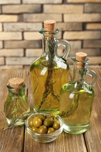 Different sorts of cooking oil — Stock Photo, Image