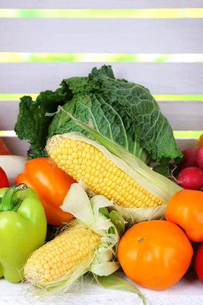 Vegetables in white box — Stock Photo, Image