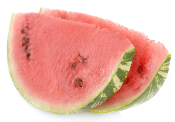 Skivor vattenmelon isolerad på vit — Stockfoto