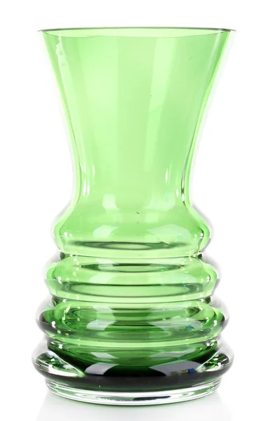 Glass vase isolated on white — Stock Photo, Image