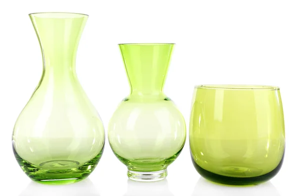 Elszigetelt fehér üveg váza — Stock Fotó
