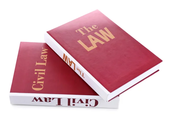 Books of Law on white — Stock Photo, Image