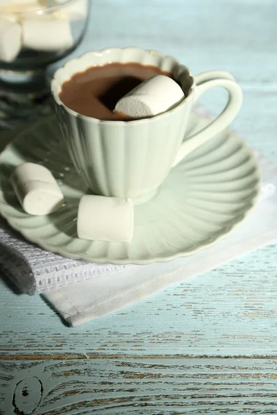 Cioccolata calda con marshmallow — Foto Stock