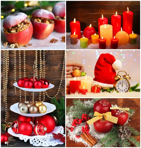 Kerstmis collage — Stockfoto