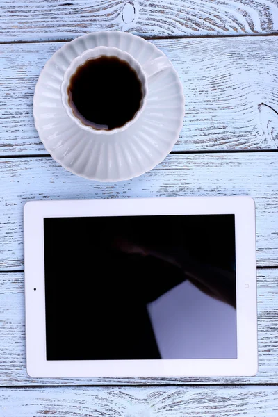 Compressa e tazza di caffè — Foto Stock