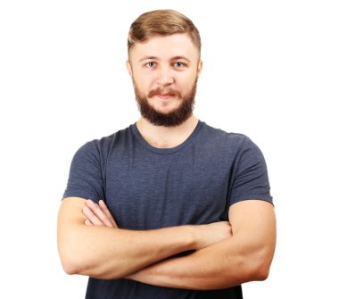 Sakallı yakışıklı adam