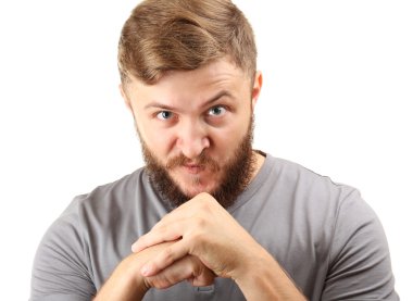 Sakallı yakışıklı adam