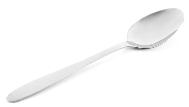 metal kaşık üzerine beyaz izole
