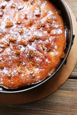 ev yapımı elmalı turta, yakın çekim