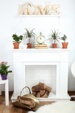 Dekorasyonlu şömine