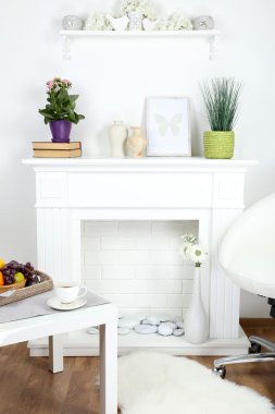 Dekorasyonlu şömine