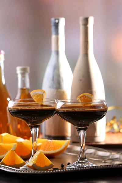 Espresso cocktail serveras på bord — Stockfoto