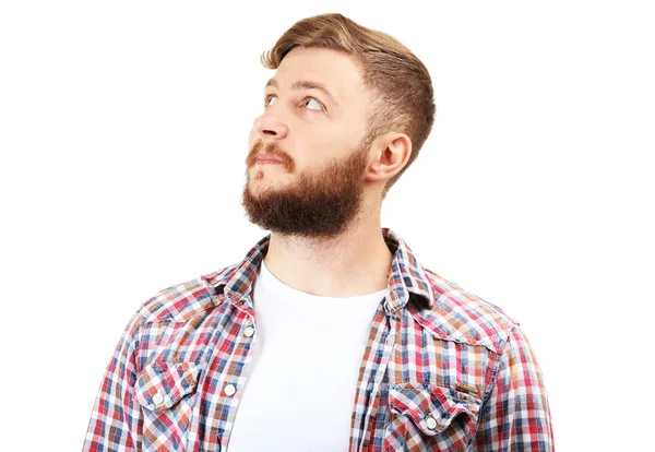 Jóképű férfi szakállal — Stock Fotó