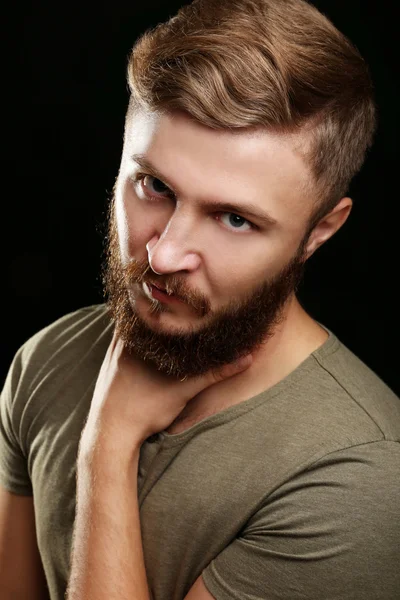 Handsome man with beard — Stock Photo, Image