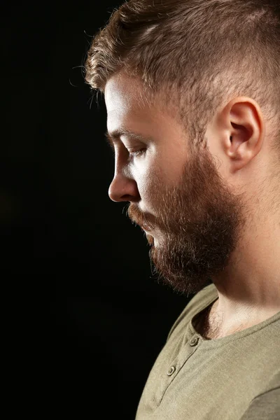 Bell'uomo con la barba — Foto Stock