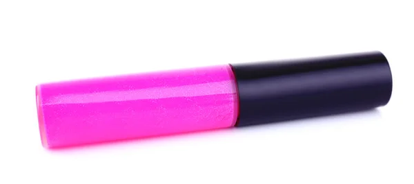 Purpurfarbener Lipgloss isoliert auf Weiß — Stockfoto