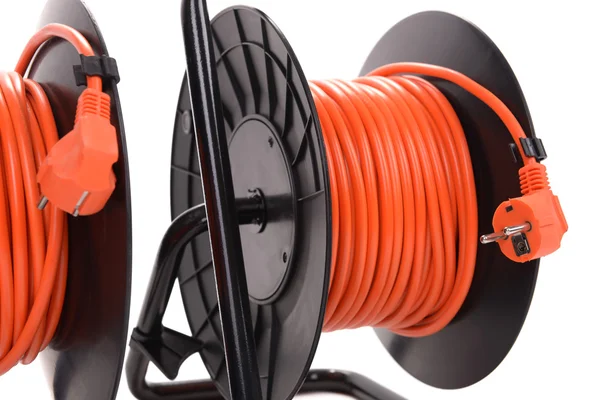 Carretes de cable eléctrico de extensión — Foto de Stock