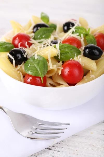 Pasta with tomatoes — Stock Photo, Image