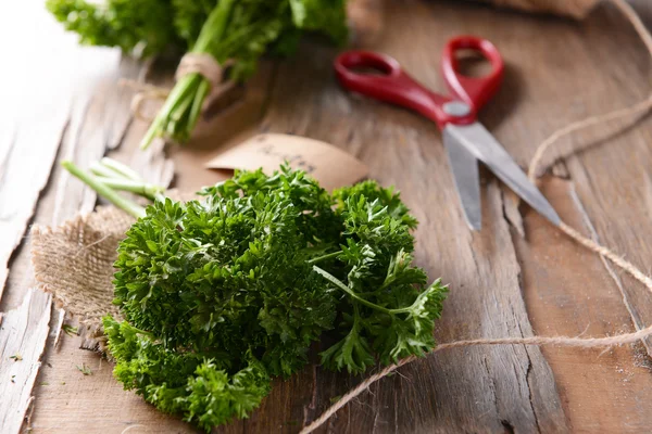 Parsley on table — Stock Photo, Image