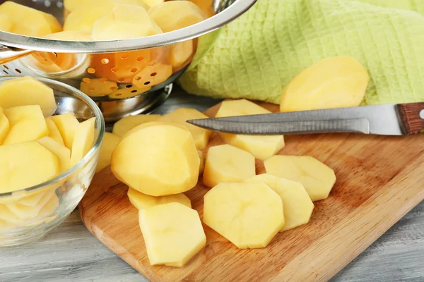 Patate affettate — Foto Stock