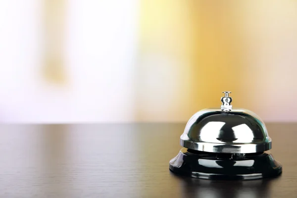 Reception bell on desk — Stock Photo, Image