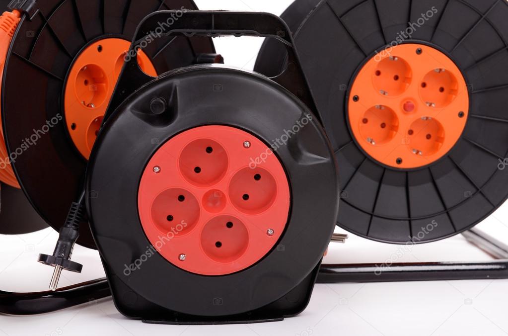 Extension electric cable reels