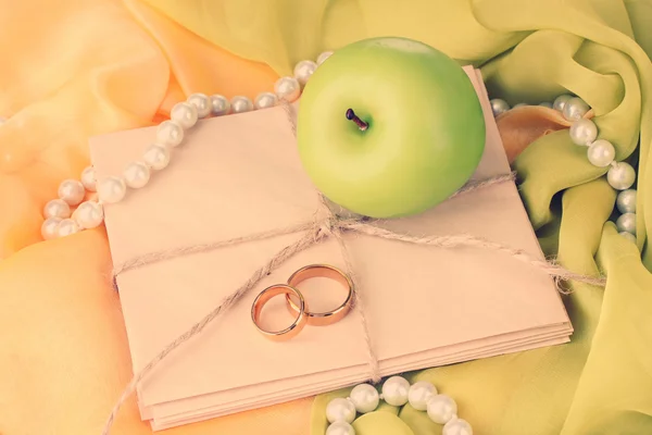 Mariage dans le style pomme — Photo