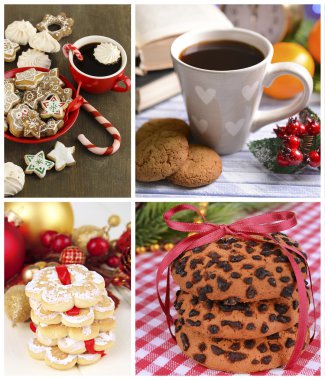 Noel tatlıları kolajı