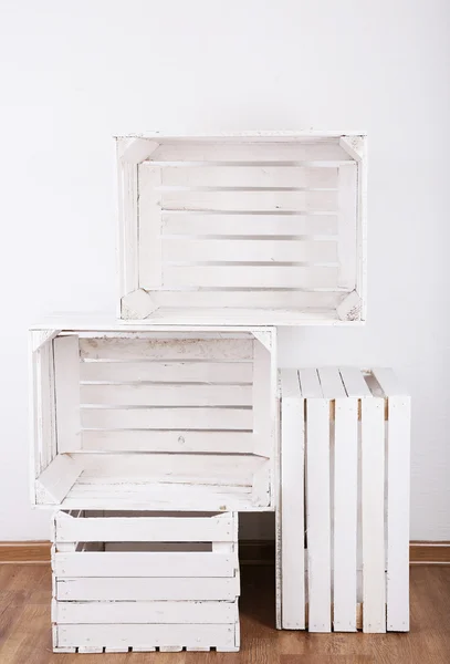 Empty wooden crates — Stock Photo, Image