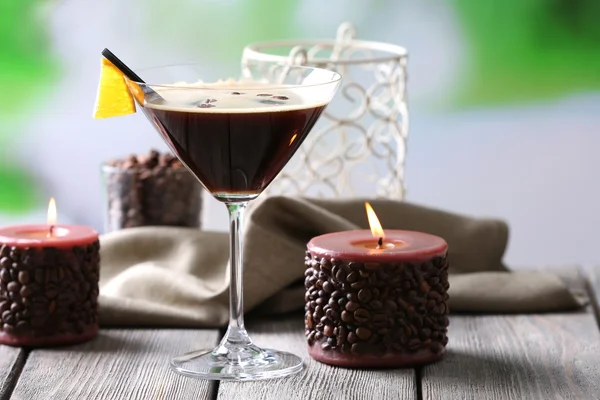 Espresso cocktail op tafel — Stockfoto