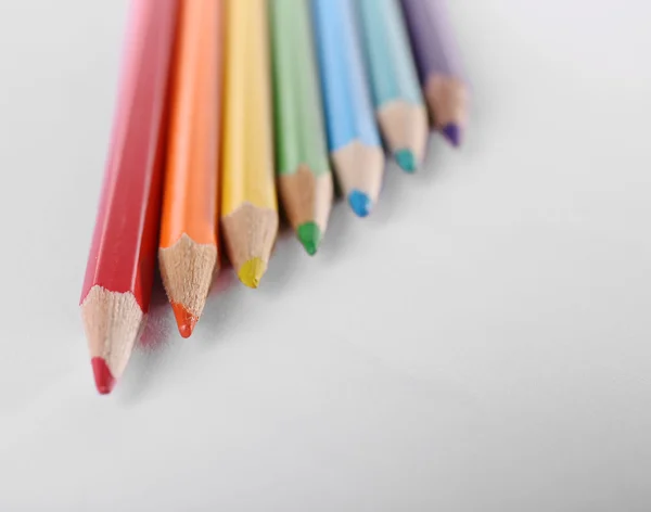 Lápices de color para la escuela — Foto de Stock