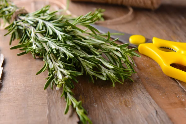 Green Rosemary on table — Stock Photo, Image