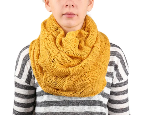 Woman wearing scarf — Stock Photo, Image