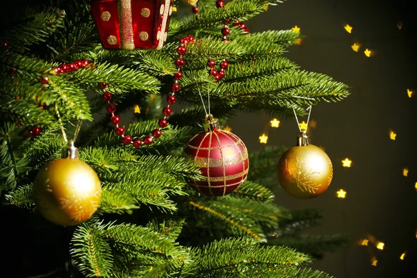 Albero di Natale decorato — Foto Stock