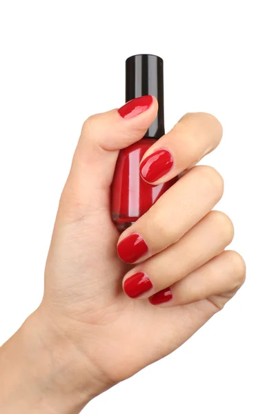 Nagellack i hand — Stockfoto