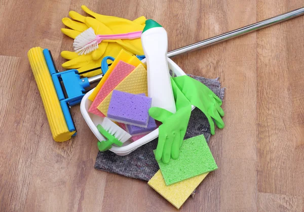 Produkty czyszczące i narzędzia — Zdjęcie stockowe