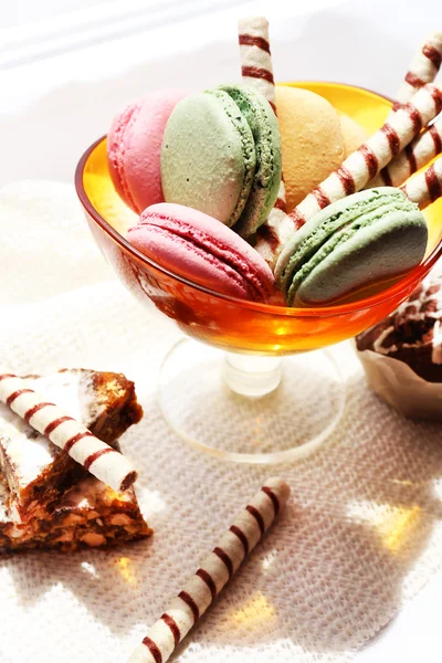 Different sweets on table, close-up — Stock Photo, Image