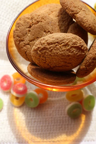 Tasty cookies on table, close-up — Stock Photo, Image