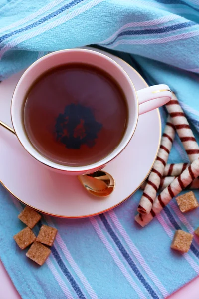 Cup of tea on table, close up — Stock Photo, Image