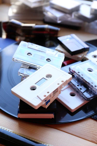 Retro audio-tapes — Stockfoto