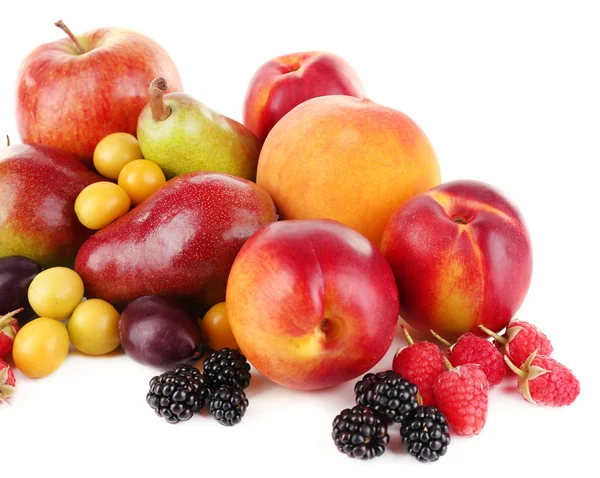 Diferite fructe de pădure și fructe — Fotografie, imagine de stoc