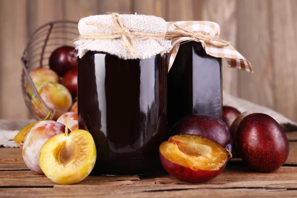 Tasty plum jam — Stock Photo, Image