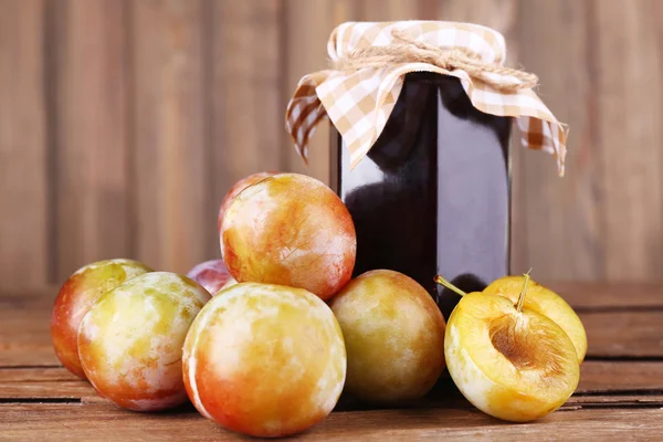 Tasty plum jam — Stock Photo, Image