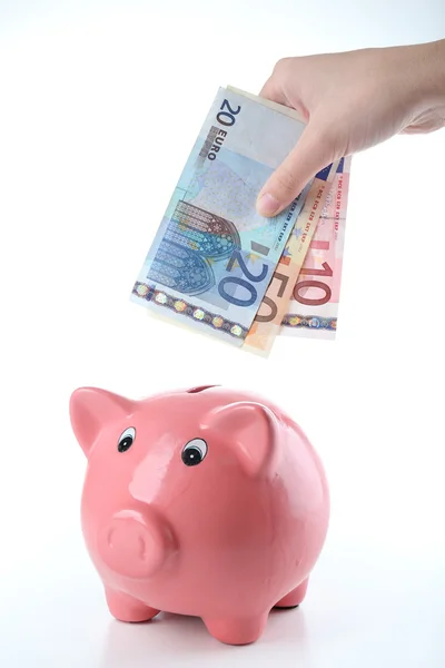 Pink Piggy bank — Stock Photo, Image