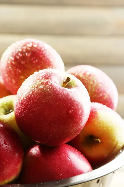 Šťavnatá jablka, close-up — Stock fotografie