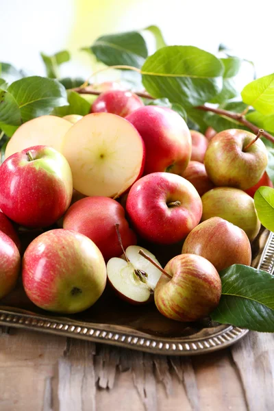 Juicy apples, close-up — Stock Photo, Image